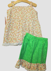 Orange 2pc Shorts set